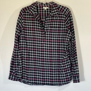Goodthreads‎ Plaid Flannel Popover